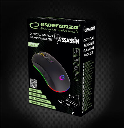 Optická herní myš 6D Esperanza EGM601 ASSASSIN Optická herní myš 6D Esperanza EGM601 ASSASSIN