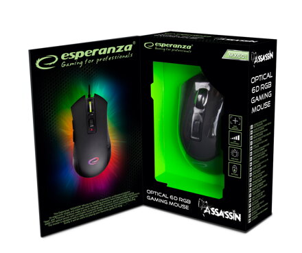 Optická herní myš 6D Esperanza EGM601 ASSASSIN Optická herní myš 6D Esperanza EGM601 ASSASSIN