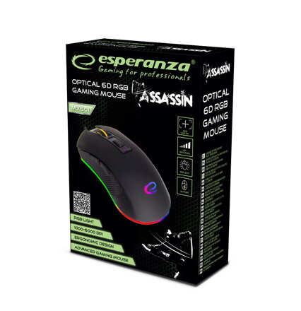 Optická herní myš 6D Esperanza EGM601 ASSASSIN Optická herní myš 6D Esperanza EGM601 ASSASSIN