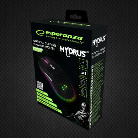  Optická herní myš RGB 7D Esperanza EGM702 HYDRUS