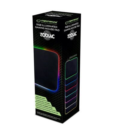 Herní podložka ESPERANZA EGP105 RGB ILLUMINATED ZODIAC