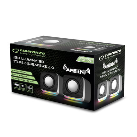 LED Reproduktory USB 2.0 Esperanza AMBIENT EGS108