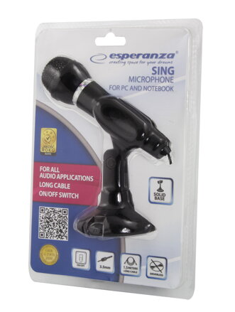 Mikrofon Esperanza EH180 SING 3,5mm jack