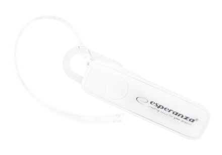 Sluchátko s mikrofonem Esperanza CELEBES EH184W, bluetooth, bílé