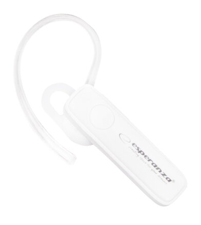 Sluchátko s mikrofonem Esperanza CELEBES EH184W, bluetooth, bílé