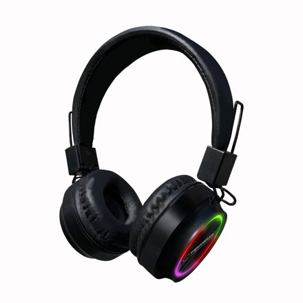 Bezdrátová sluchátka s mikrofonem EH219 Esperanza CALYPSO Bluetooth 5.0, černá 