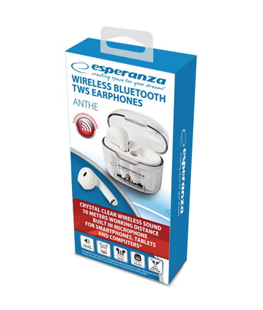 Bluetooth sluchátka 5.3 TWS Esperanza ANTHE EH237W