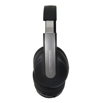 Bezdrátová sluchátka s mikrofonem EH240 Esperanza SILENCE Bluetooth 5.3, černá ANC
