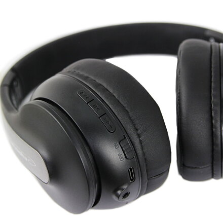 Bezdrátová sluchátka s mikrofonem EH240 Esperanza SILENCE Bluetooth 5.3, černá ANC