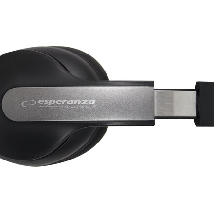 Bezdrátová sluchátka s mikrofonem EH240 Esperanza SILENCE Bluetooth 5.3, černá ANC