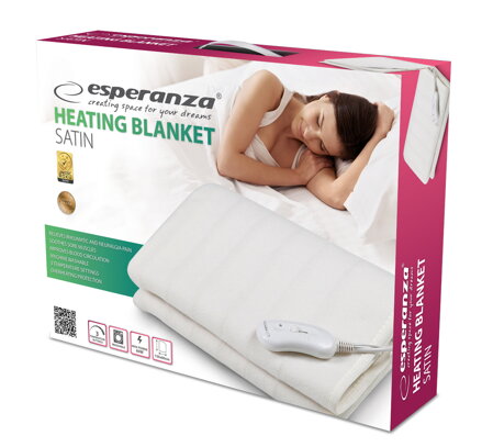 Elektrická přikrývka Esperanza EHB002 WHITE SATIN