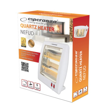 Křemenný ventilátor Esperanza EHH010 NEFUD