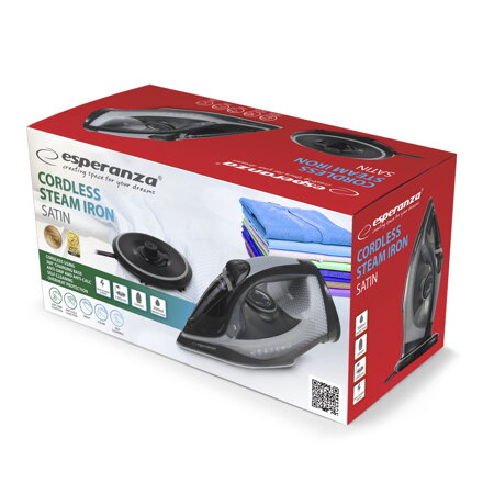 Napařovací žehlička Esperanza SATIN EHI011 2600W - nabíjecí