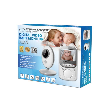 Elektronická chůva s kamerou Esperanza 2.4" LCD JUAN EHM003