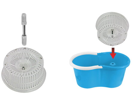 Čistící spin mop Esperanza EHS005 PERFECT CLEAN