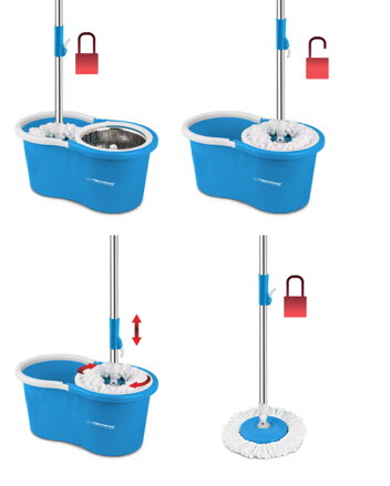 Čistící spin mop Esperanza EHS006 PERFECT CLEAN Čistící spin mop Esperanza EHS006 PERFECT CLEAN