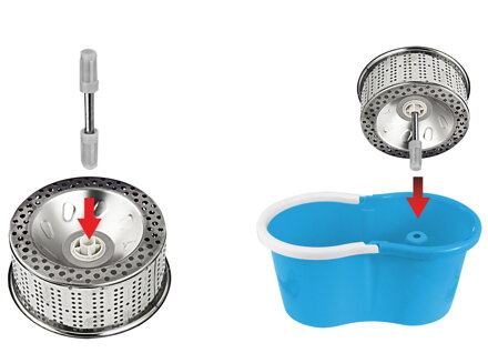 Čistící spin mop Esperanza EHS006 PERFECT CLEAN Čistící spin mop Esperanza EHS006 PERFECT CLEAN