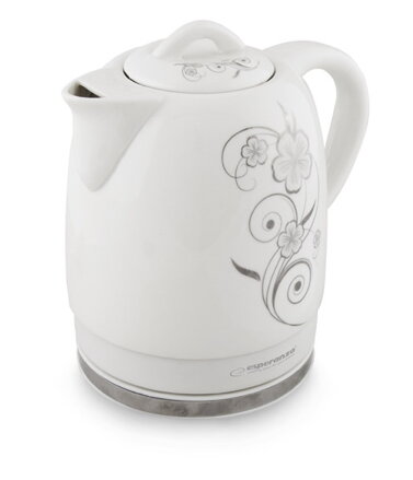 Rychlovarná konvice Esperanza RIBBON EKK008 bílá, keramická, 1,5l, 1350W