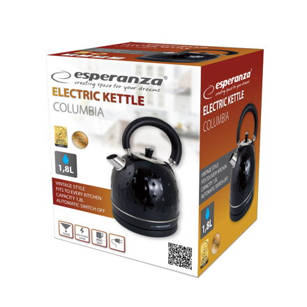Rychlovarná konvice Esperanza COLUMBIA EKK034K 1,8l - černá
