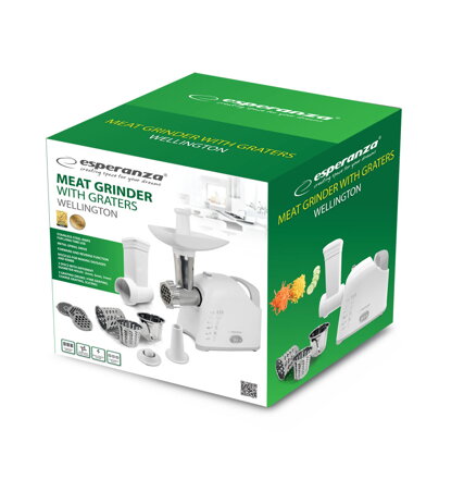 Elektrický mlýnek na maso Esperanza EKM033 WELLINGTON 2200W + krouhač na zeleninu