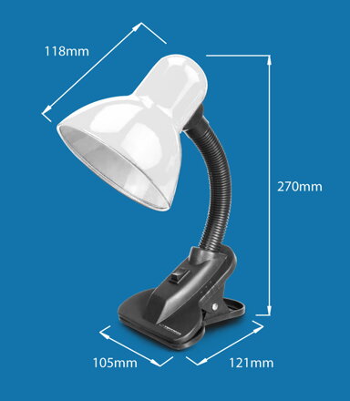 Stolní lampa Esperanza E27 PROCYON ELD106W bílá