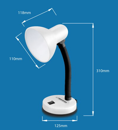 Stolní lampa Esperanza E27 VEGA ELD109G zelená