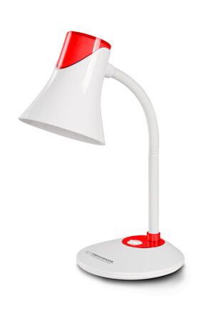 Stolní lampa Esperanza E27 POLARIS ELD111R červené
