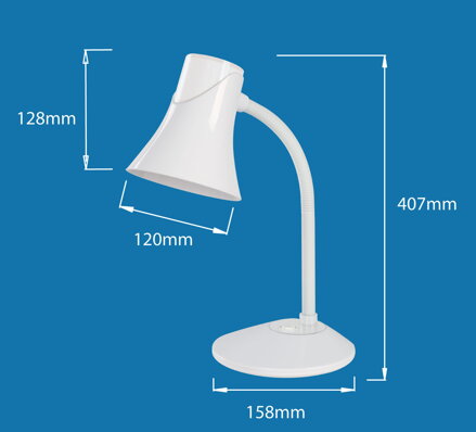 Stolní lampa Esperanza E27 POLARIS ELD111B modrá