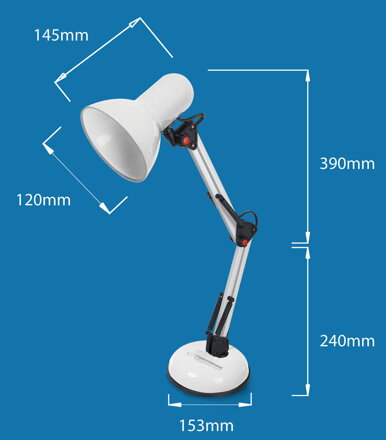 Stolní lampa Esperanza E27 AVIOR ELD112K černá