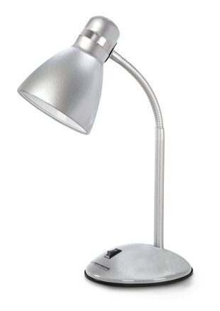 Stolní lampa Esperanza E27 ALKES ELD113S stříbrná