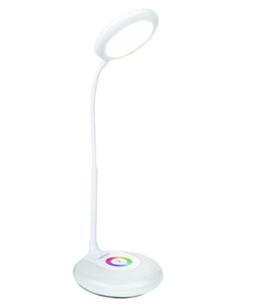 Stolní LED lampa s nočním osvětlením RGB Esperanza ELD117 MIZAR bílá