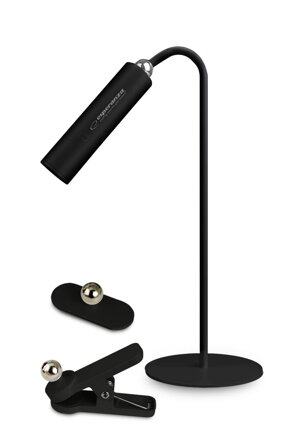  Stolní LED lampa 3in1 Esperanza ELD118K AGENA - černá - nabíjecí
