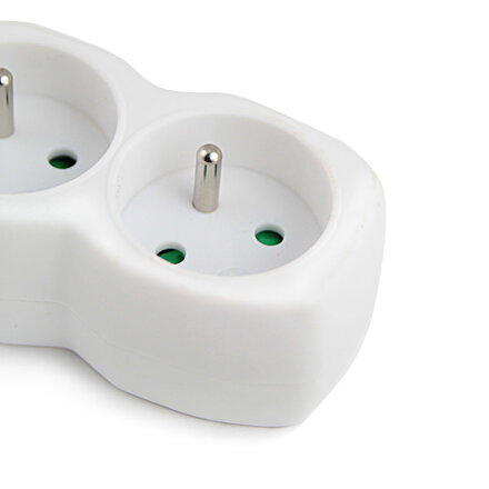 Prodlužovací šňůra 230V CEE7 (vidlice)-zásuvka 4x, 3m, VDE approved, bílá ELK206W