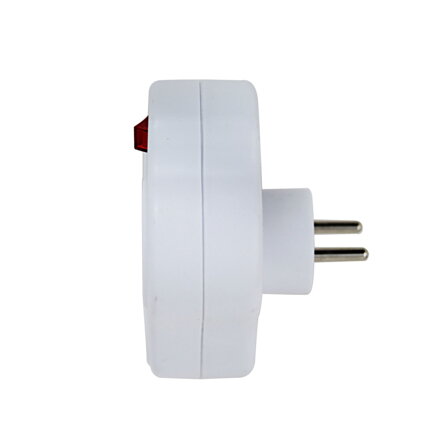 Rozbočovací zásuvka 2x 240V 16A USB-A, USB-C, 2,4A, bílá Esperanza ELK311W