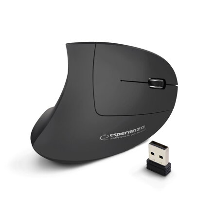 Bezdrátová optická vertikální myš Esperanza EM133 6D CORVUS 1600 DPI, 2.4GHz 