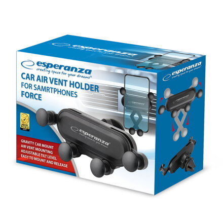 Držák mobilu(GPS) do ventilace auta Esperanza FORCE EMH143