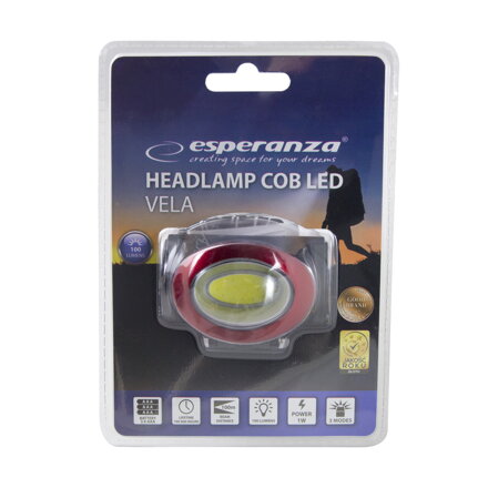  LED čelovka Esperanza VELA EOT039