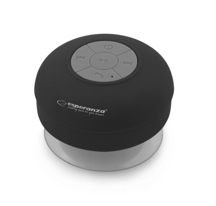Přenosný Bluetooth reproduktor Esperanza EP124K SPRINKLE černý - vodotěsný