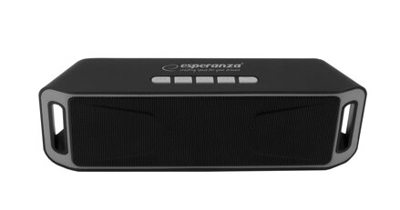 Přenosný Bluetooth reproduktor Esperanza EP126KE FOLK, FM radio - černo-šedý