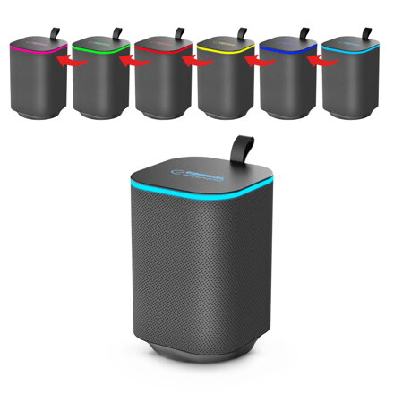 Přenosný Bluetooth RGB FM reproduktor Esperanza EP155 SAKARA