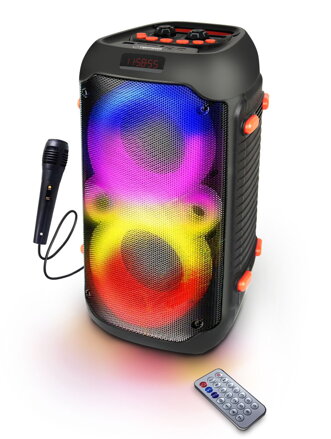 Přenosný Karaoe Bluetooth RGB FM reproduktor Esperanza EP156 SINGER