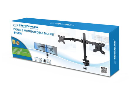 Dvojitý držák monitoru Esperanza 10"-27" SILEN ERW018