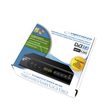 ESPERANZA DVB-T2 H.265/HEVC DIGITAL TERRESTRIAL TV RECEIVER Esperanza EV106R