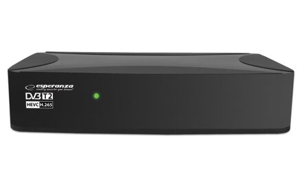 Přijímač (Set-Top-Box) DVB-T2 H.265/HEVC DIGITAL TERRESTRIAL TV RECEIVER ESPERANZA EV108R