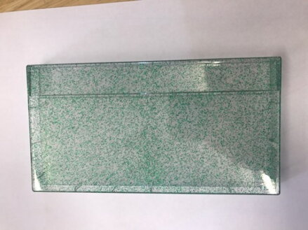 Plastové pouzdro na 3MC kazety - zelené - Glitter Triple Cases
