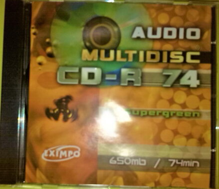 CD-R AUDIO MULTIDISC 650mb 74min jewel box Supergreen