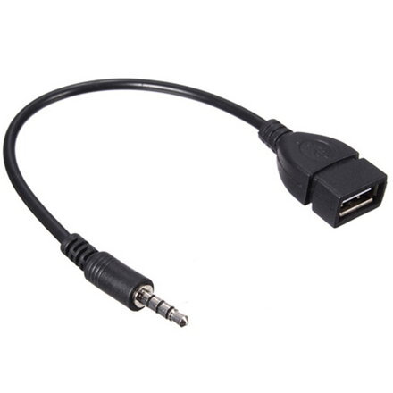 Redukce USB 2.0 M/jack 3,5mm 4-pól OTG