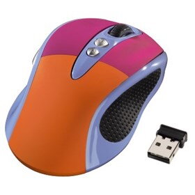 Bezdrátová optická myš Knallbunt, modrá, USB, 7tl., 2,4GHz