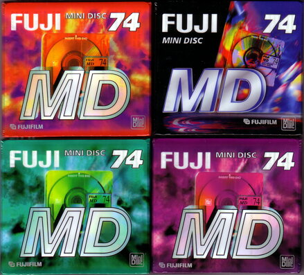 Minidisc FUJI MD 74 COLOR - fialový