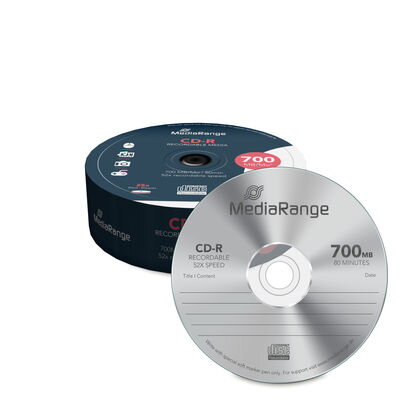 CD-R Mediarange 25cake 700MB 52x MR201